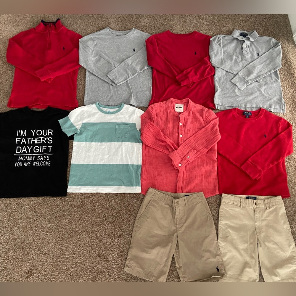 Boys size 8 clothing lot (majority polo Ralph Lauren)